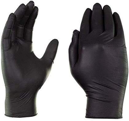 Classic Black Nitrile Extra Large Gloves Box, 100 Count