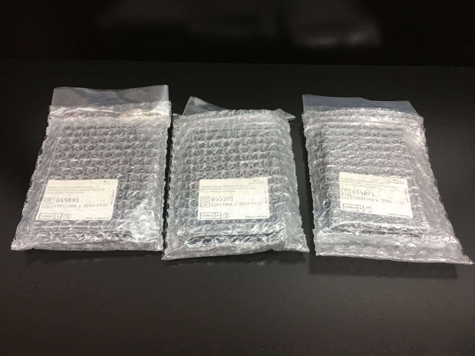 Greiner Bio-One REF 655891C Cellview Microplate 96 Well Cycloolefin Lot 3 PCS