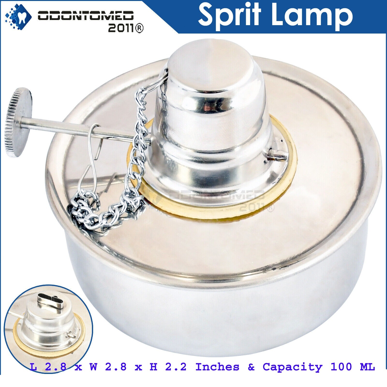 Spirit Dental Lamp Alcohol Burner Lamp Heating Come with Cap Restorative DS-1456