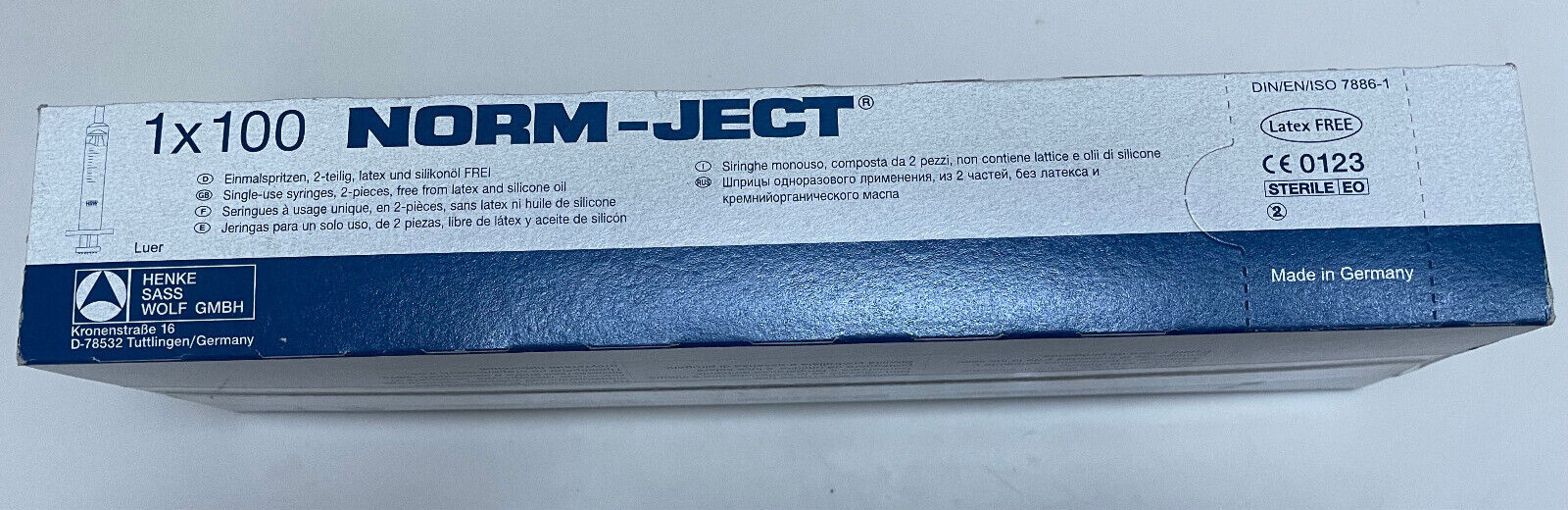 SYRINGE NO NEEDLE – Norm-Ject 4030-X00V0 Luer Lock Sterile Latex-Free 3mL 100/PK