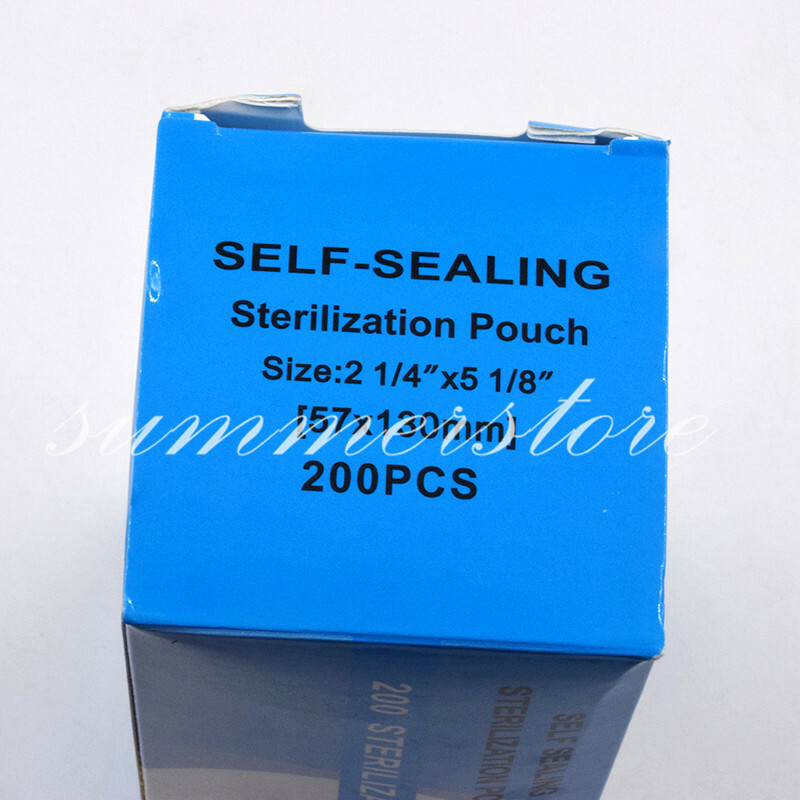 200 Pcs 6 Sizes Dental Medical Autoclave Sterilization Self-Sealing Pouch Bags
