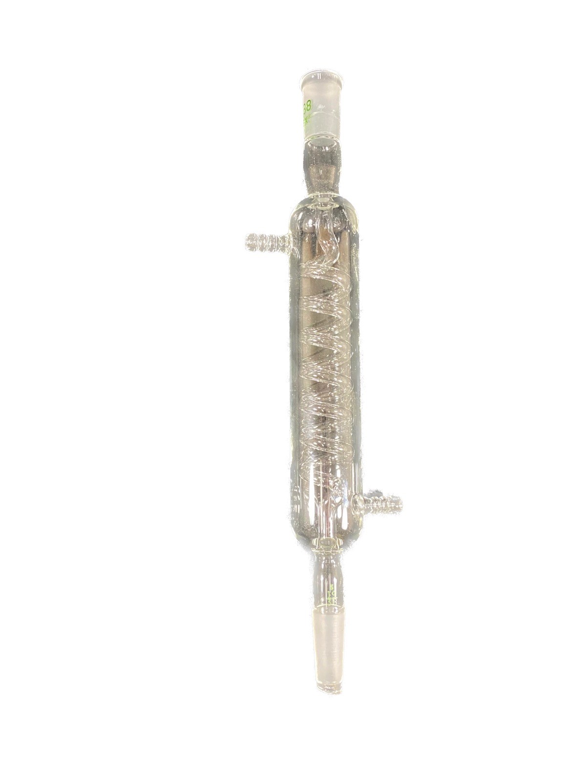 PYREX Glass 19/38 STJ 200mm Jacket 350mm OAL Drip T Graham Condenser 2560-200 #2