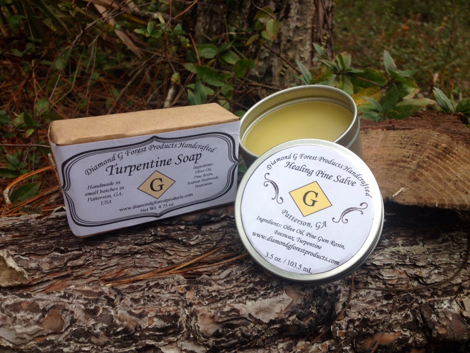 Turpentine Soap & Healing Pine Salve Combo Pack
