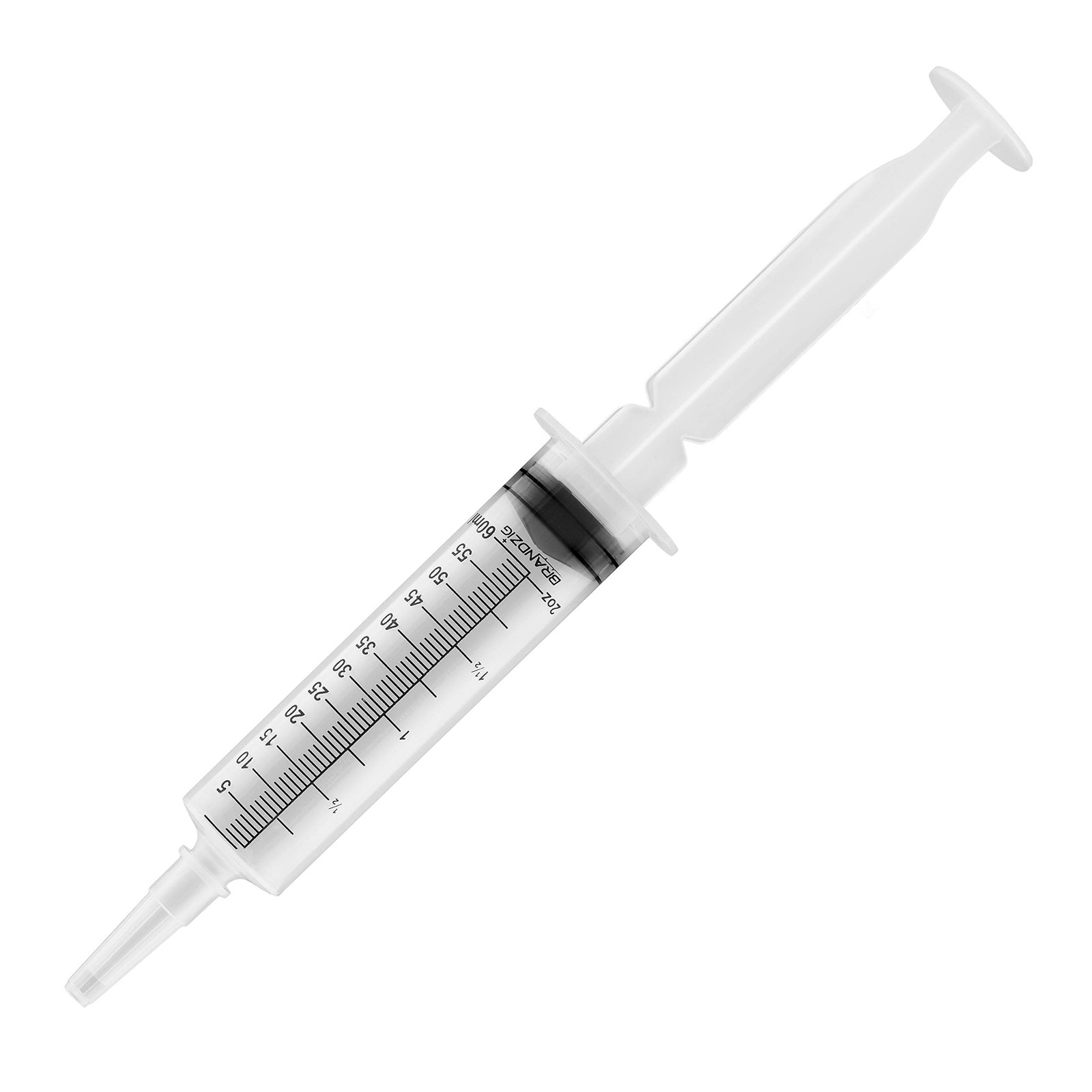 60ml Catheter Tip Syringe with Cover 5 Pieces by Brandzig 5 Count (Pack of 1)