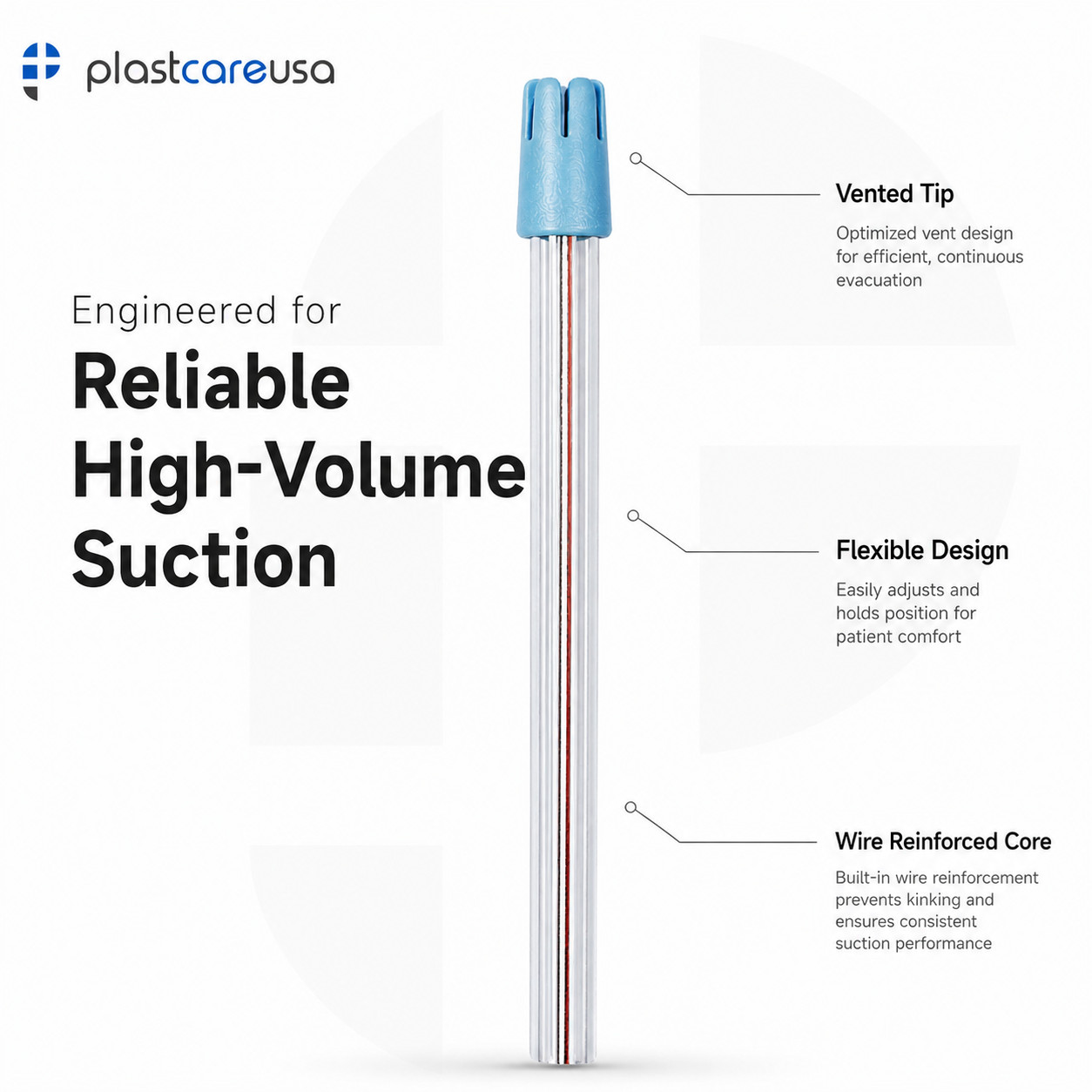 200 Saliva Ejectors Ejector CLEAR BLUE Dental Suction Tips Disposable