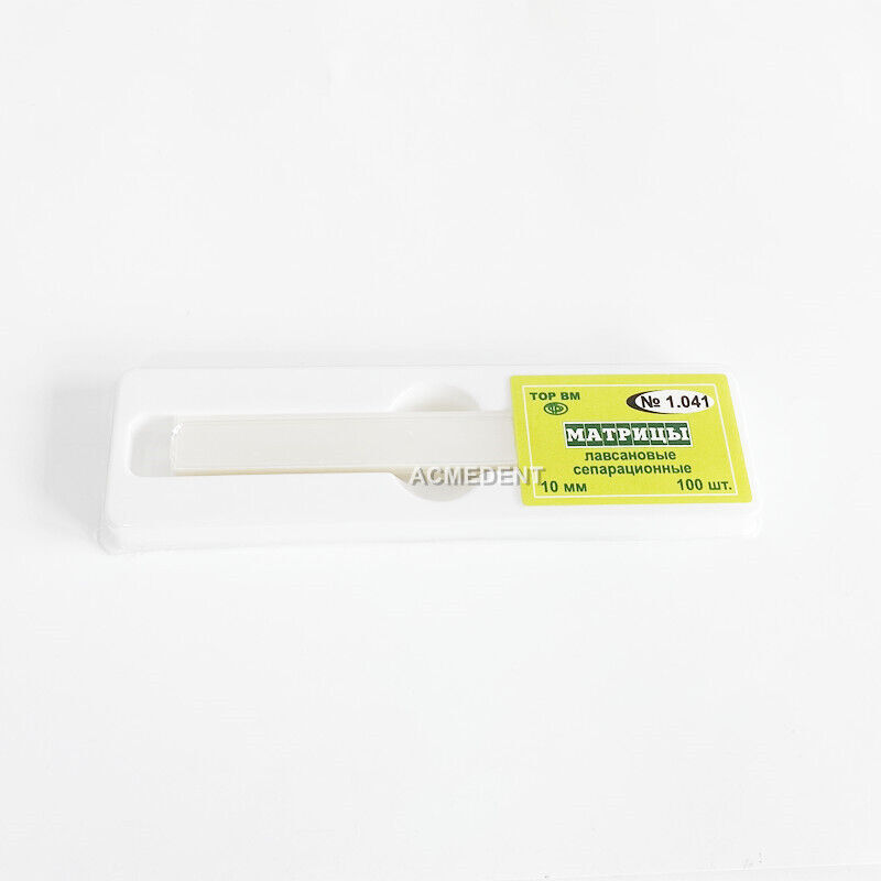 Dental Transparent Strips Matrix Polyester Film CONTISEN Blue Strip Fit Garrison