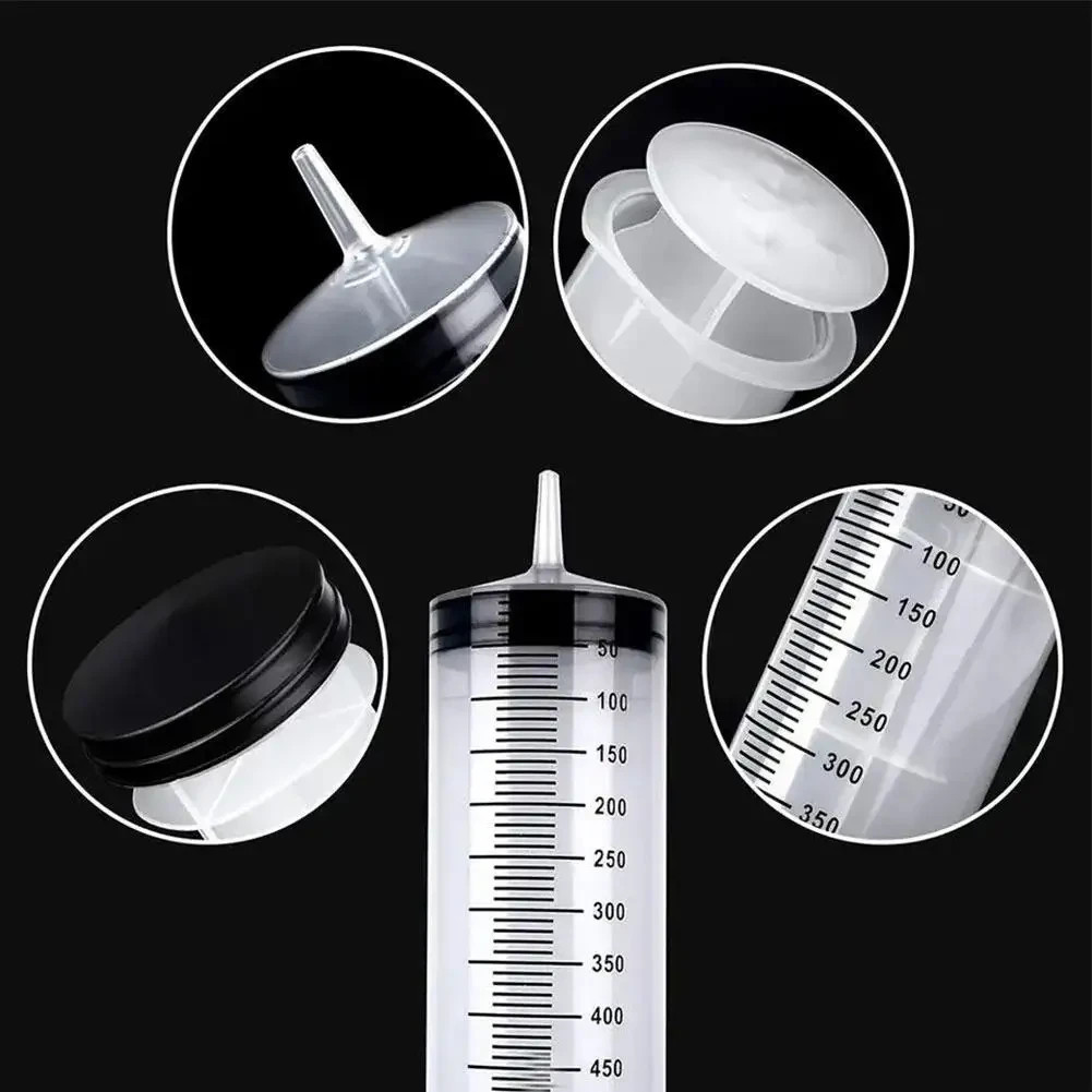 100ml/550ml Large Capacity Syringe Reusable Pump Measuring With 1m Tube Feeding*
