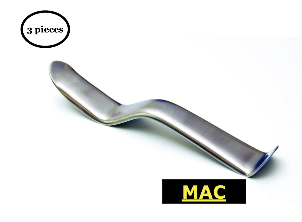 3 pcs Minnesota Cheek Retractor Stainless Steel Dental Surgical Instruments MAC