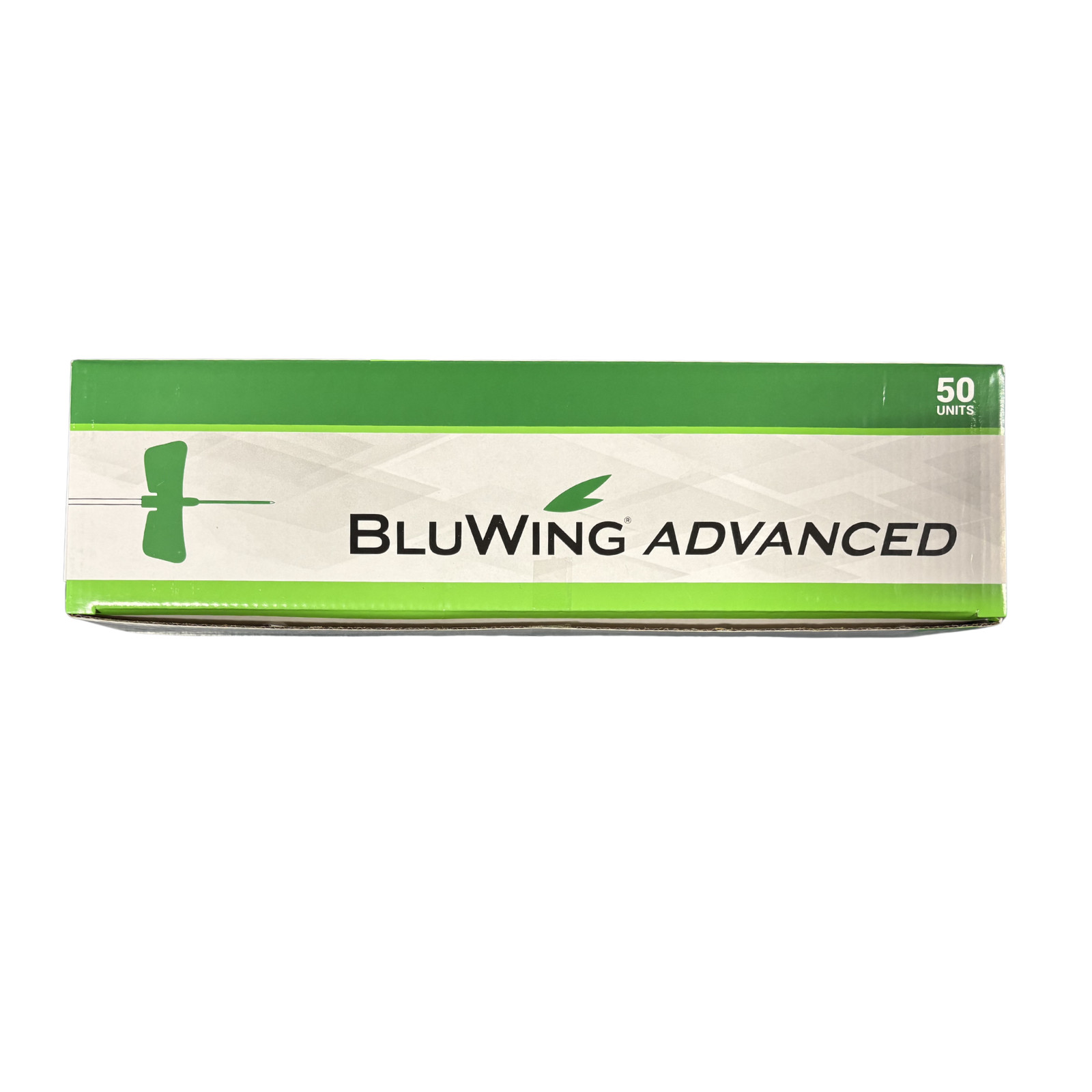 BluWing Advanced Safety Butterfly Needle with Luer Adapter, 21G, 50/pack