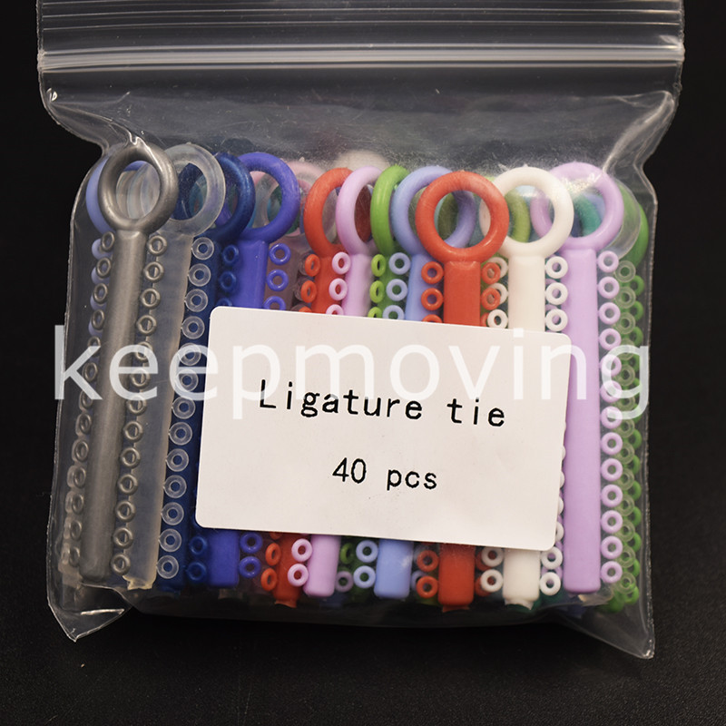 10×1040 Pcs Dental Elastic Orthodontic Ligature Ties Elastomeric Bands Mix-color