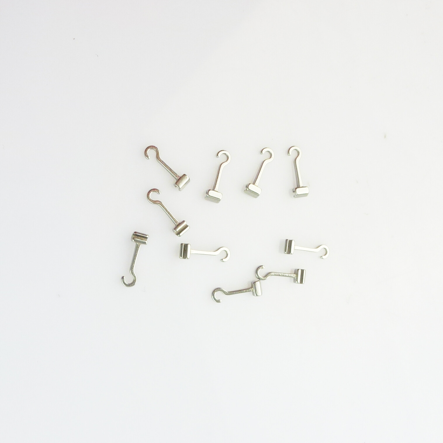 10pc Dental Stops Orthodontic Crimpable Hooks Short/Long/Left Cross tubes Braces