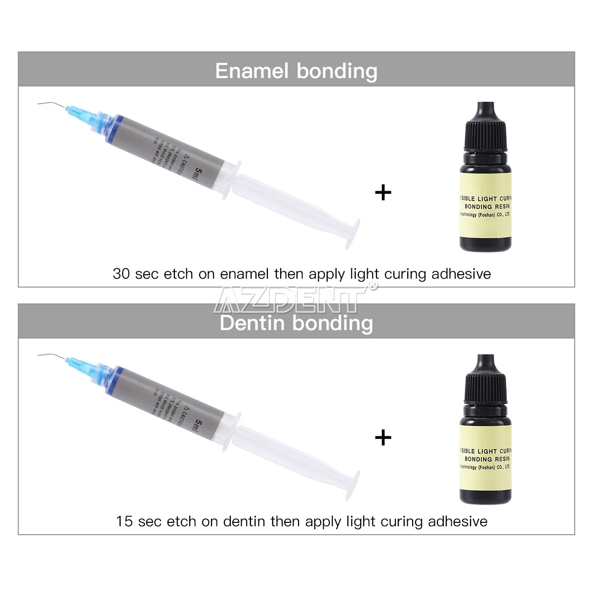 Dental Light Cure One Step Dentin Enamel Resin Bonding Adhesive Bonding Agent US