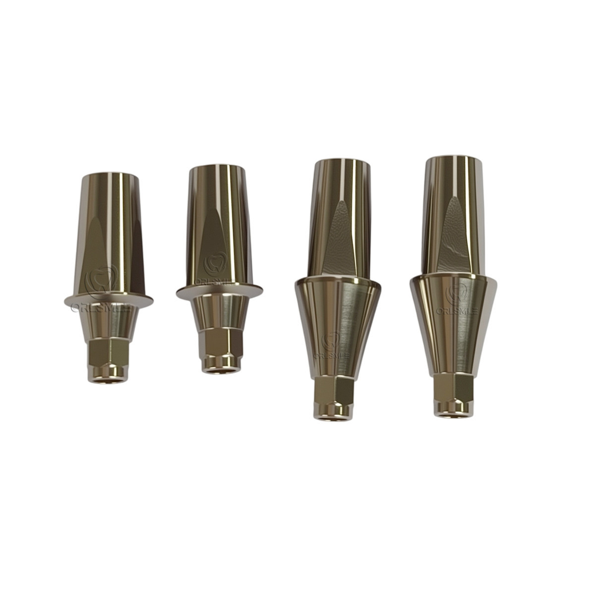Titanium straight abutment compatible with ICX platform D5.0 with screw