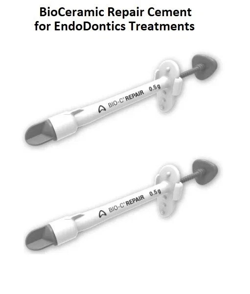 2 x Angelus Dental BIO C REPAIR ready to use BioCeramic Repair Cement 0.5gm Syr