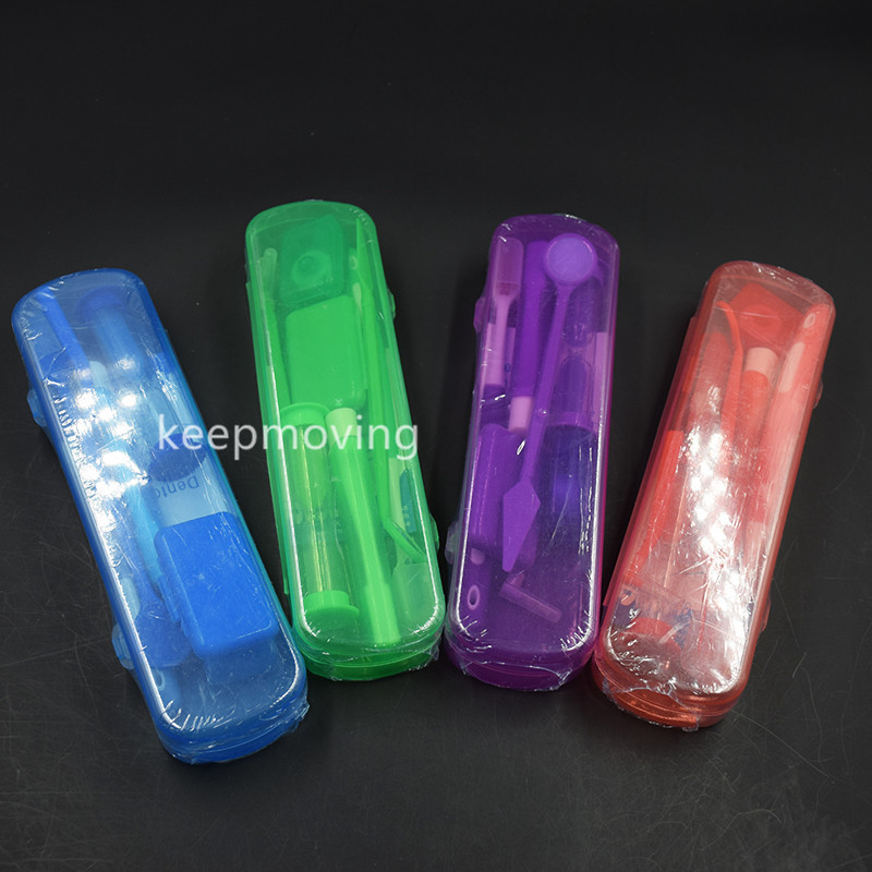 50 Set Dental Care Kit Toothbrush Interdental Floss Orthodontic Wax Mirror Timer
