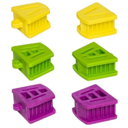 5Pcs Dental Bite Props Adult Child Bite Blocks Strong Rubber Opener Retractor