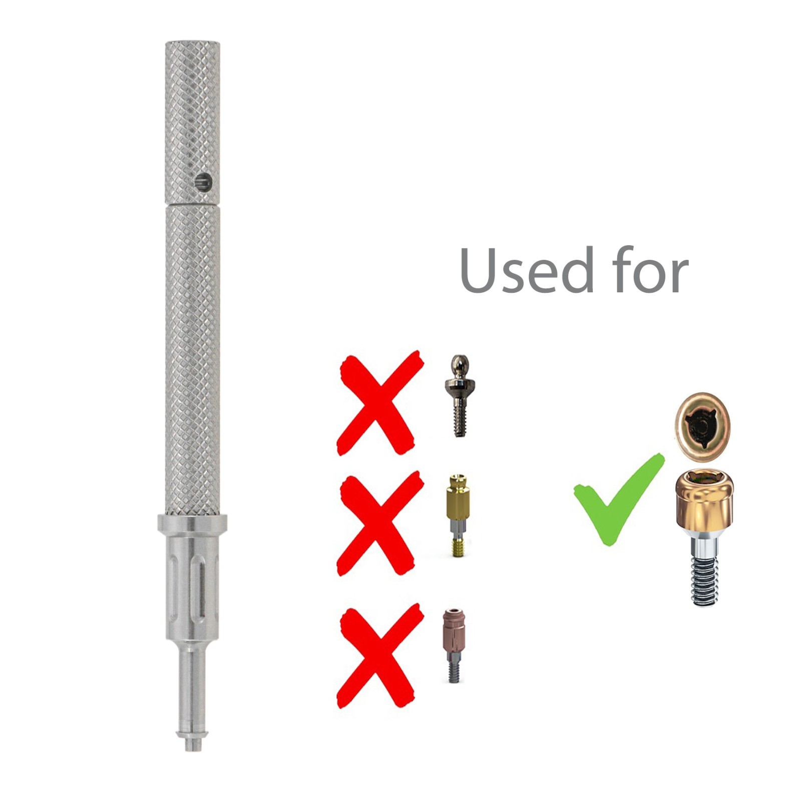 Overdenture Locator Abutments Anchor for NEODENT GRAND MORSE Male Caps Removable