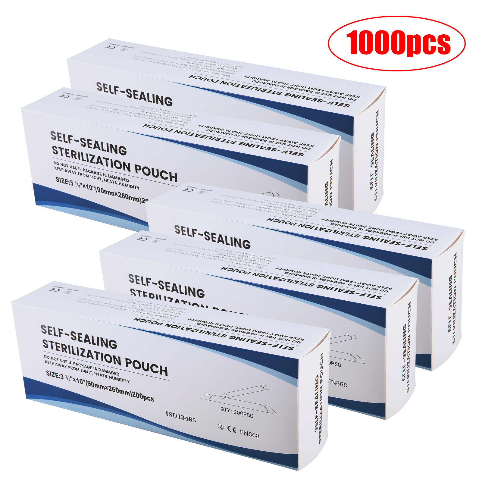 Dental Self Seal Sterilization Pouches Autoclave Sterilizer Bag,Tattoo Nail