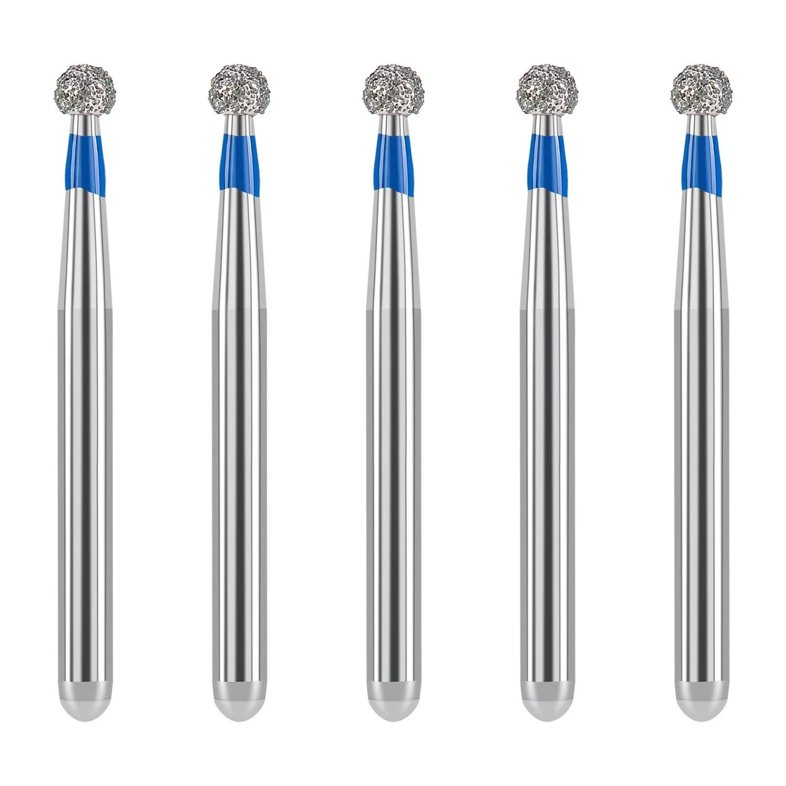 10 Pcs/Pack Endo Dental Super Coarse/Medium Grit Round Diamond Burs Handpiece