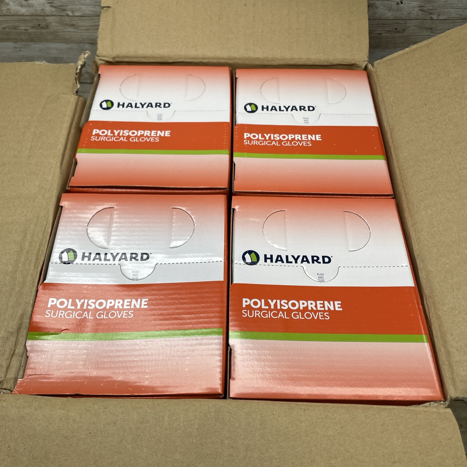 1 CASE HALYARD Polyisoprene Surgical Gloves Size 6, 200 pair SGL95060 Exp: 12/24