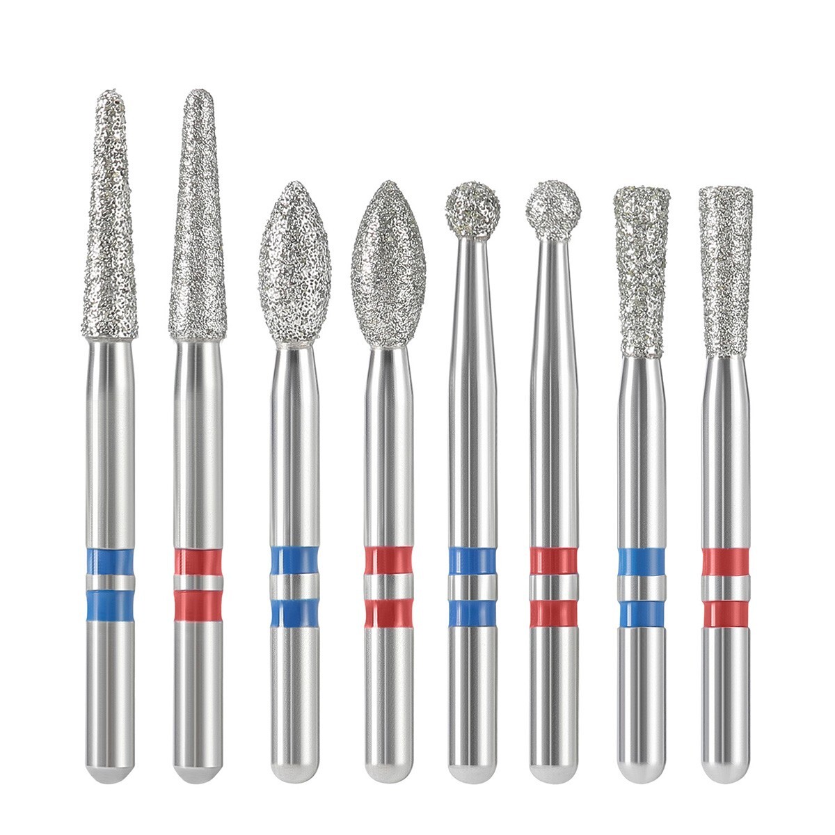 Dental Zirconia Diamond Bur Kit FG 1.6mm FG with Burs Holder 135℃ Autoclavable