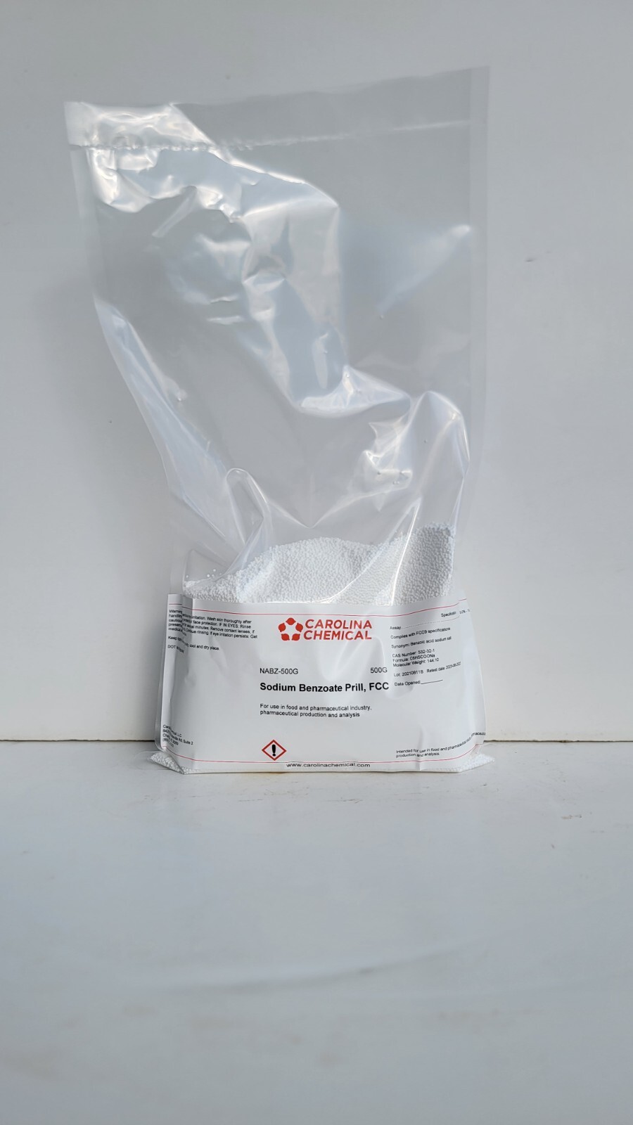 500 grams 1.1 lbs Sodium Benzoate 100% Purity Food Grade Preservative Additive