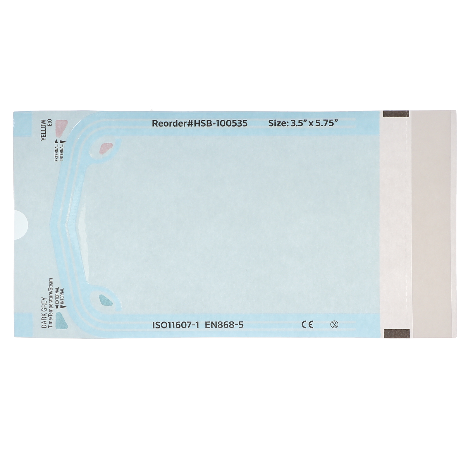 House Brand Dentistry 100535 HSB Sterilization Pouches 3.5″ x 5.75″ 200/Bx