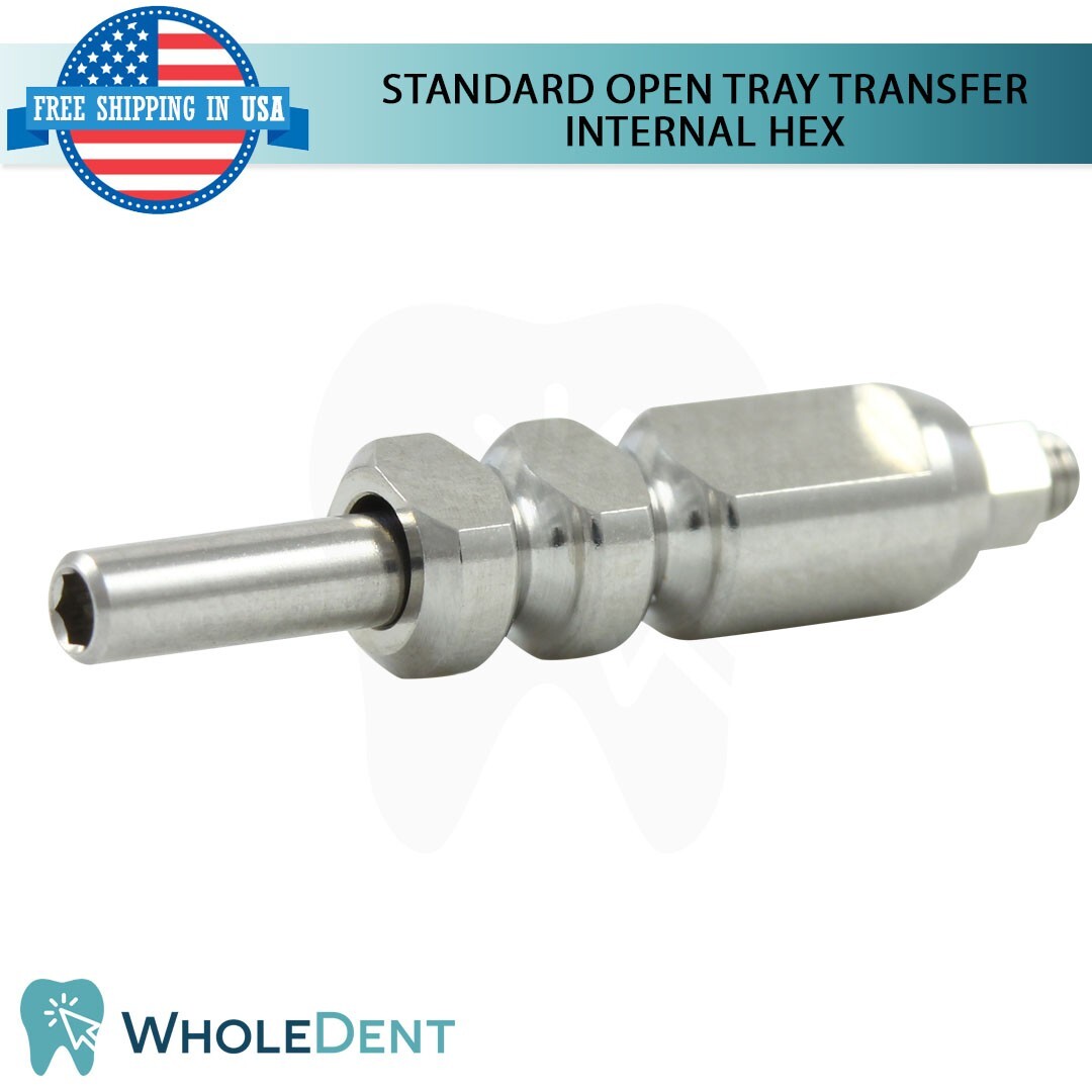1x Transfer Coping Open Tray Standard Platform Ø4.75mm Dental Int Hex 2.42mm