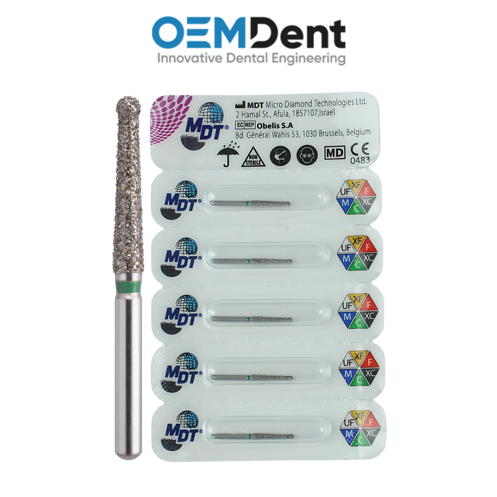 MDT FG End0 Pointed Cone Diamond Burs E164 Widening Pulp Chambers Restorations