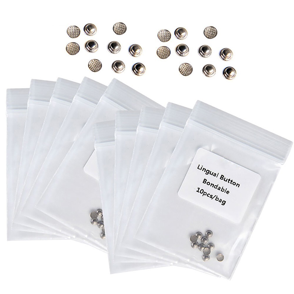 5 Bags Dental Orthodontic Lingual buttons for bondable Round base 10 Pc/Bag New