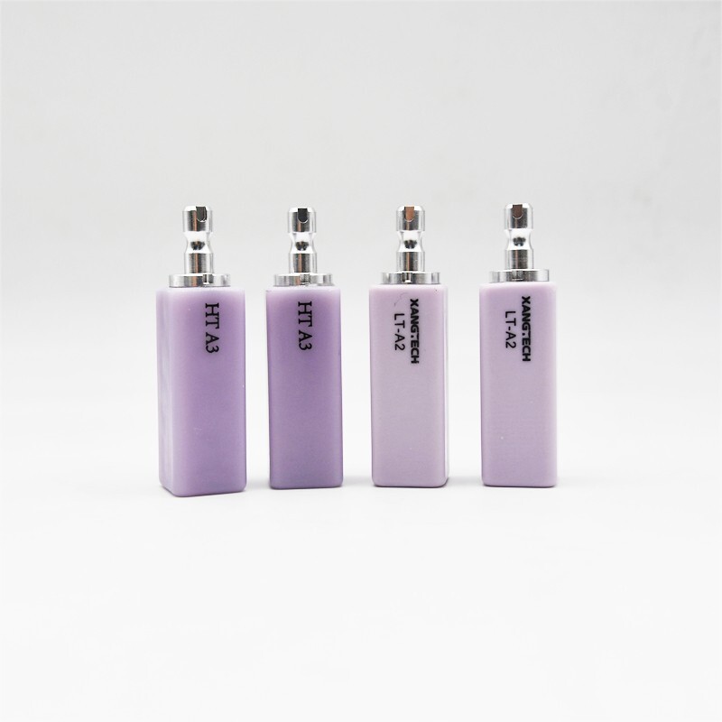 4 Pieces/Box B40 Lithium Disilicate HT/LT Glass Ceramic Blocks 40-15-14mm