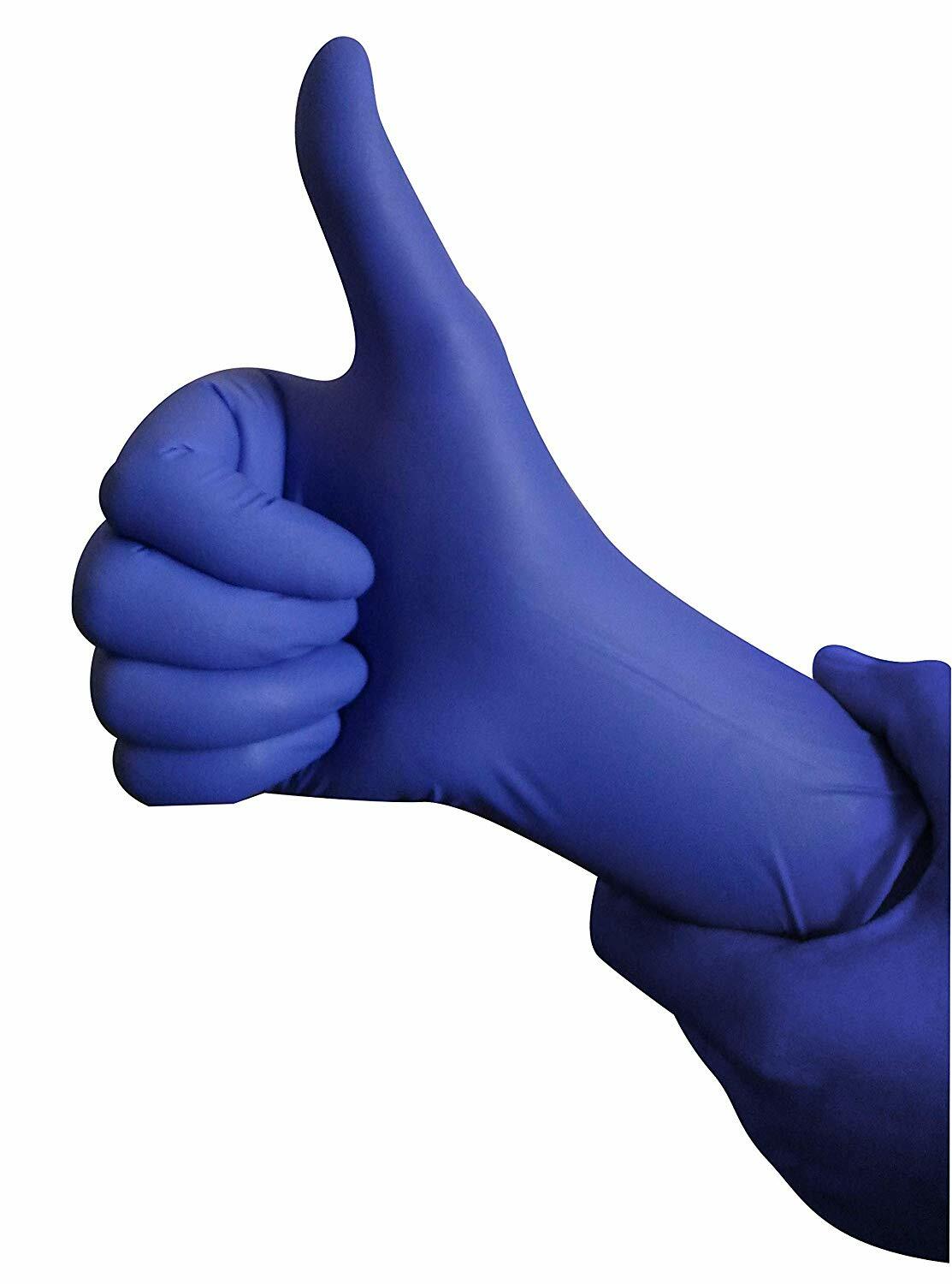 Blue Nitrile Gloves, FDA Approved Non Sterile, Ambidextrous 100 Pcs