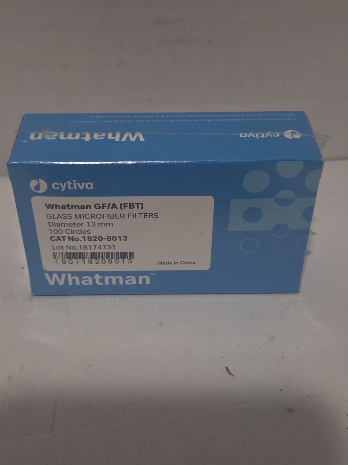 Cytiva Whatman 1820-8013 GF/A 13mm Glass Microfiber Filters 100/Pk
