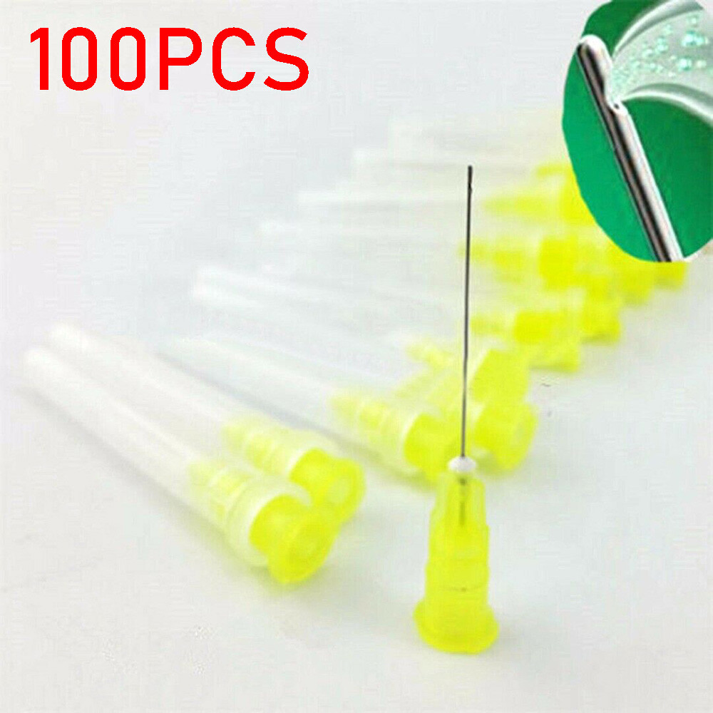 100X Dental Endo Irrigation Needle Tip 30GA End-Closed Side Hole Syringes US##