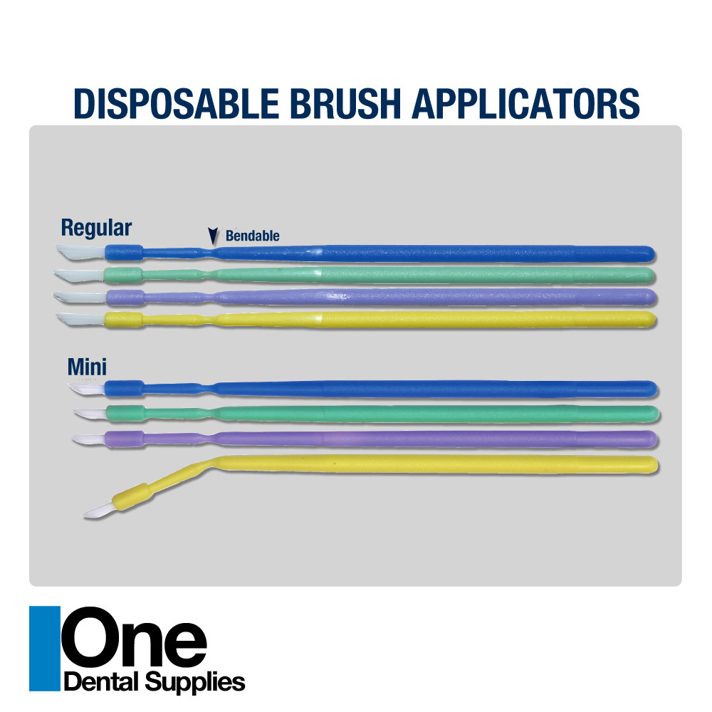 Dental Disposable Composite Regular Brush Applicators 400 pcs
