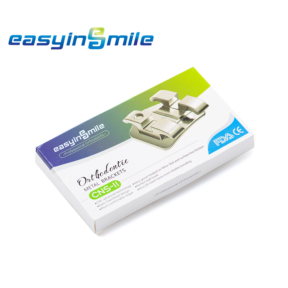 5Kits Easyinsmile Dental Orthodontic Metal Brackets Roth/MBT .022 hook 345 USA