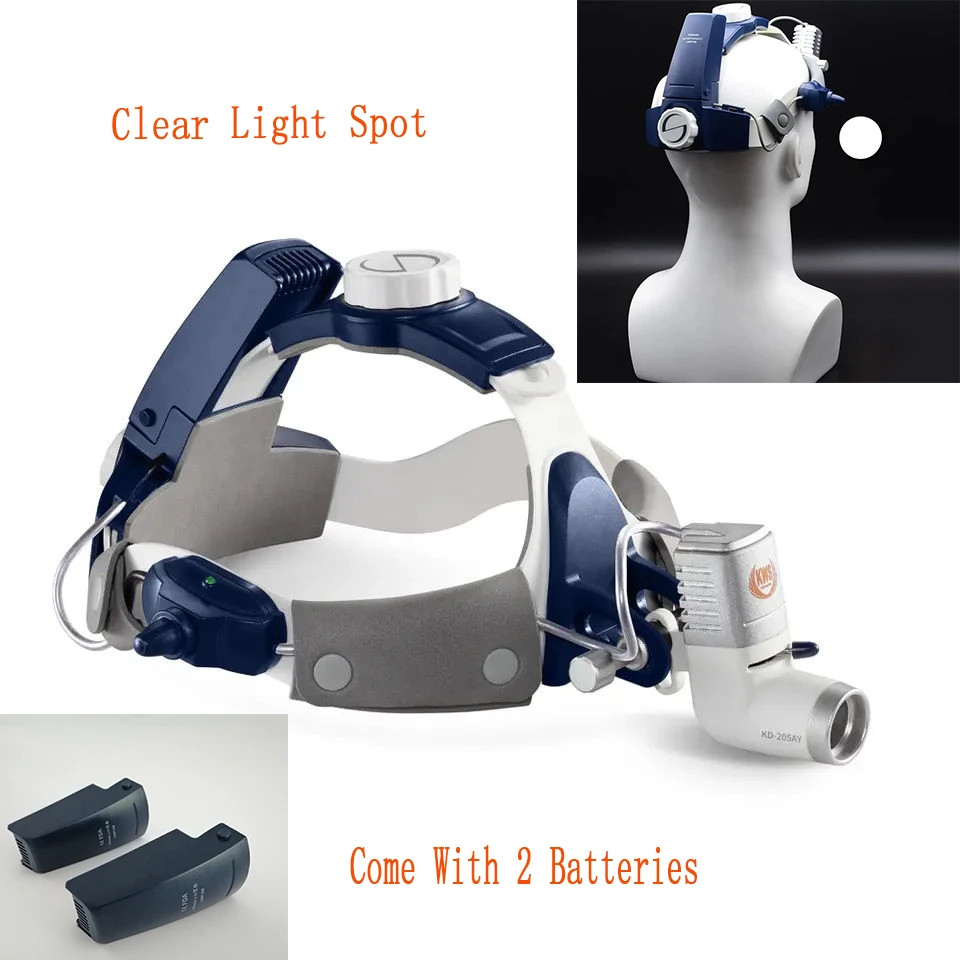 5W LED Headlamp Wireless Surgical Headlight Dual Power Brightness Adjustable UPS