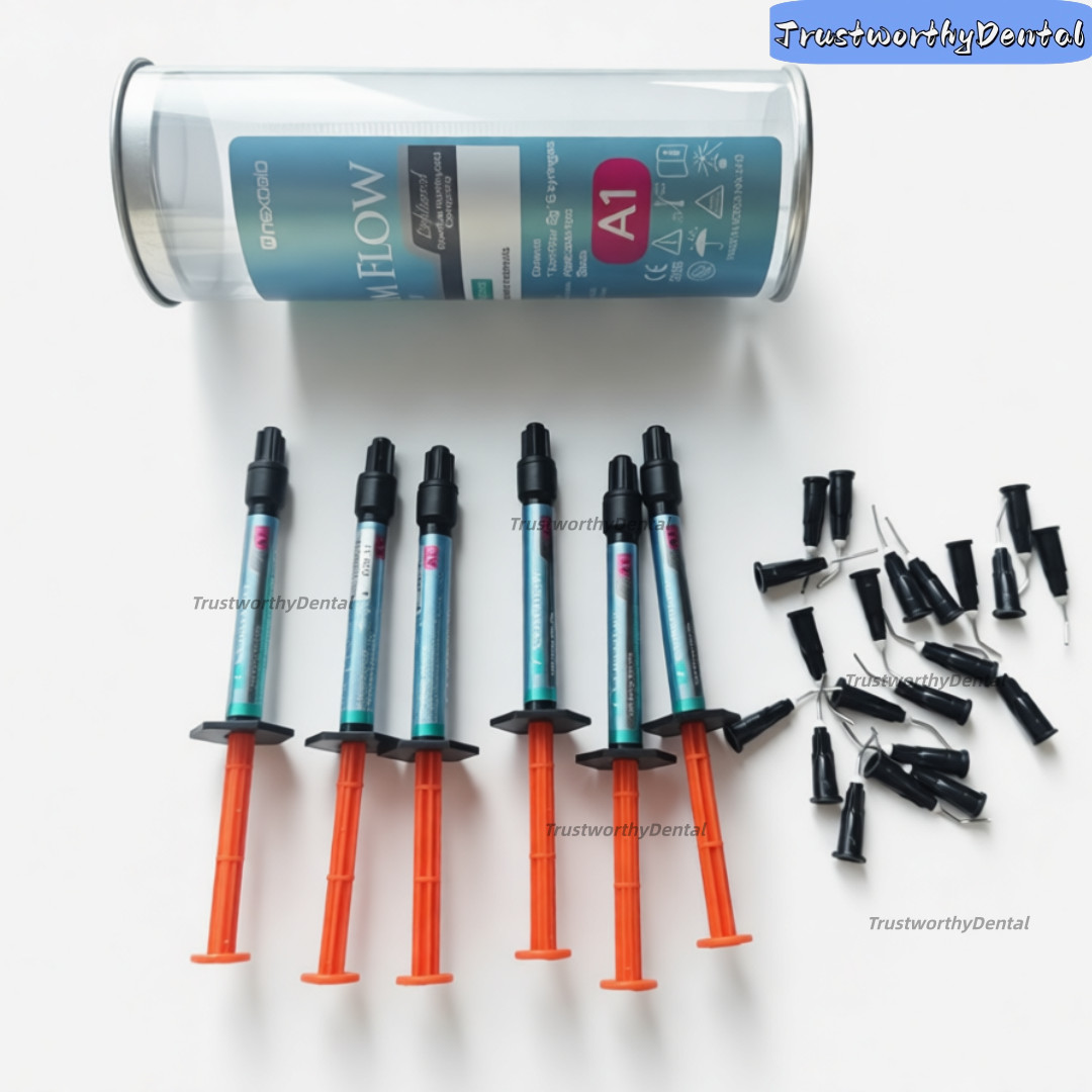 26PcsDental A1 Flowable Composite Kit Complete Set with Syringes Applicator Tips