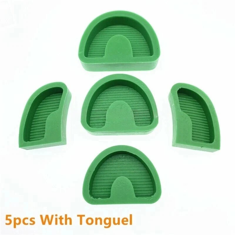 5pcs/set Dental Lab Plaster Model Base Molds Dental Lab Silicone Rubber Plaster