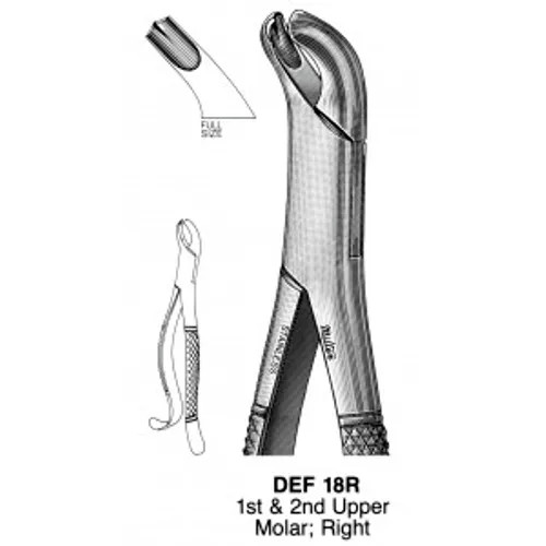 Miltex Integra Dental #18R EXTR Forceps S S Universal Germany(Buy 3 get 1 free)