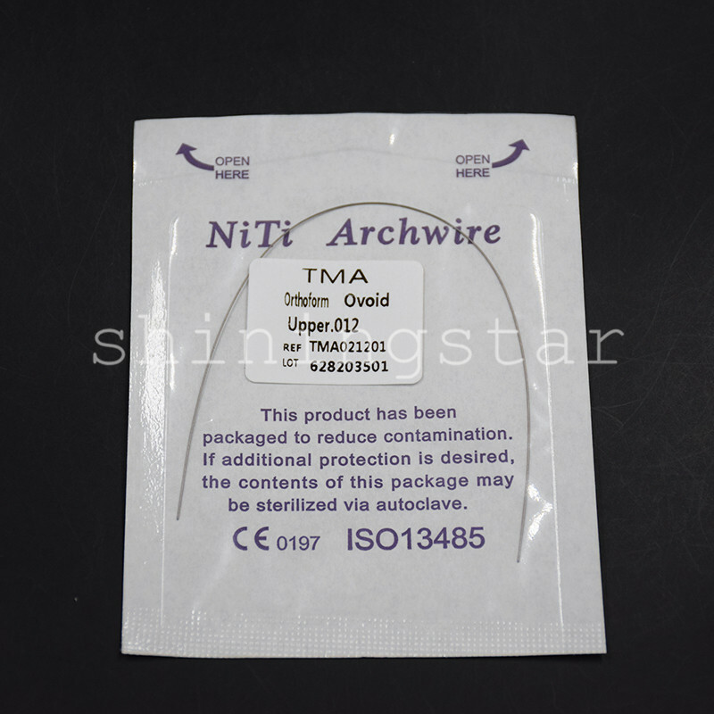10 Packs Dental TMA Arch Wire Upper/Lower Titanium Molybdenum Alloy Round Size