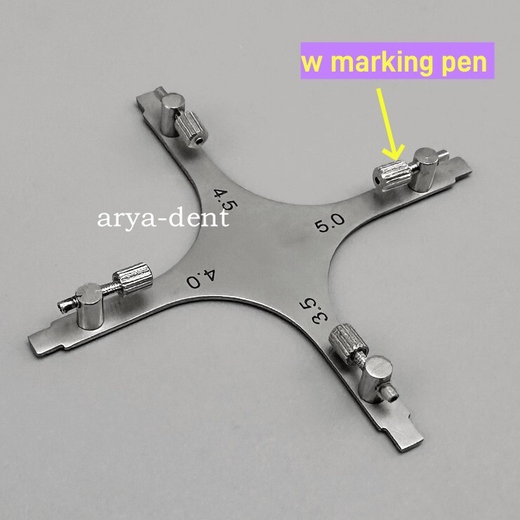 Dental Orthodontic Brackets Positioner Adjustable Locator High Precision Gauge