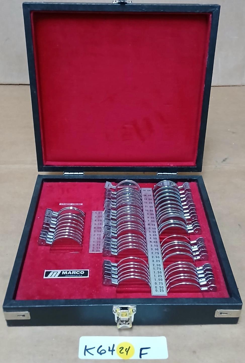 MARCO Optometrist LENS TRIAL TEST KIT !K64F