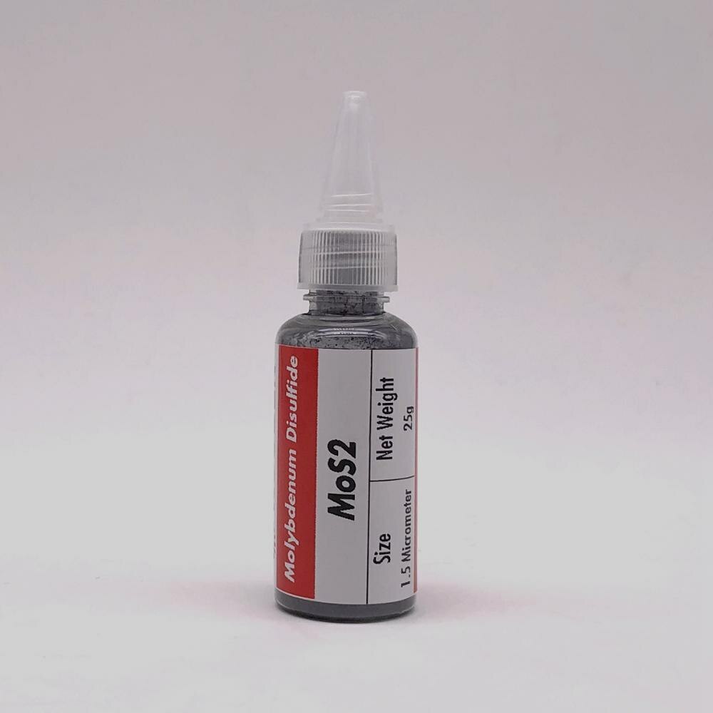 Molybdenum Disulfide Sulfide MoS2 lubricant powder 1.5 µm 2 oz / 1lb