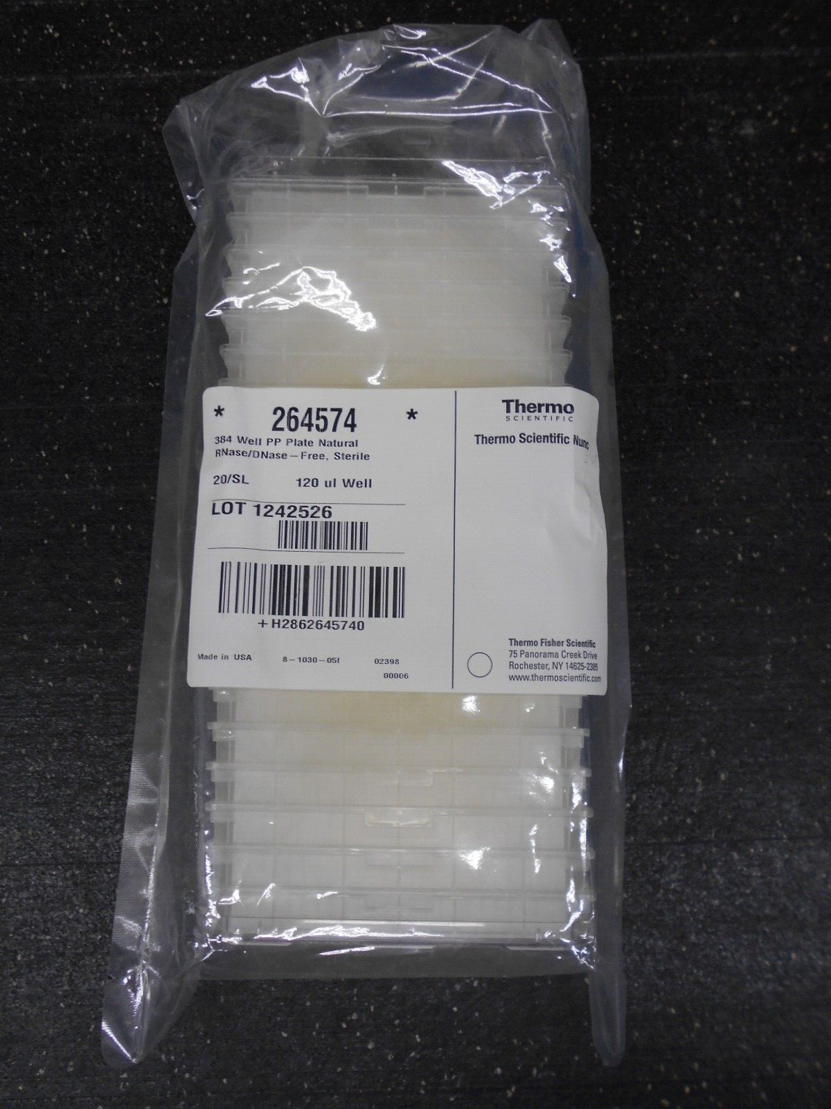 THERMO SCIENTIFIC 384 WELL 120µL STERILE PP PLATE 264574 PACK OF 20