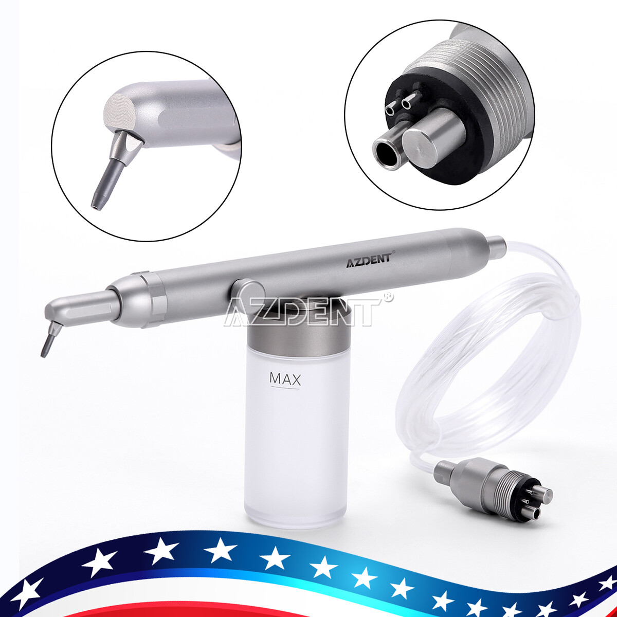 Dental High Low Speed Handpiece Kit 4 Hole /Alumina Microetcher Sandblasting Gun