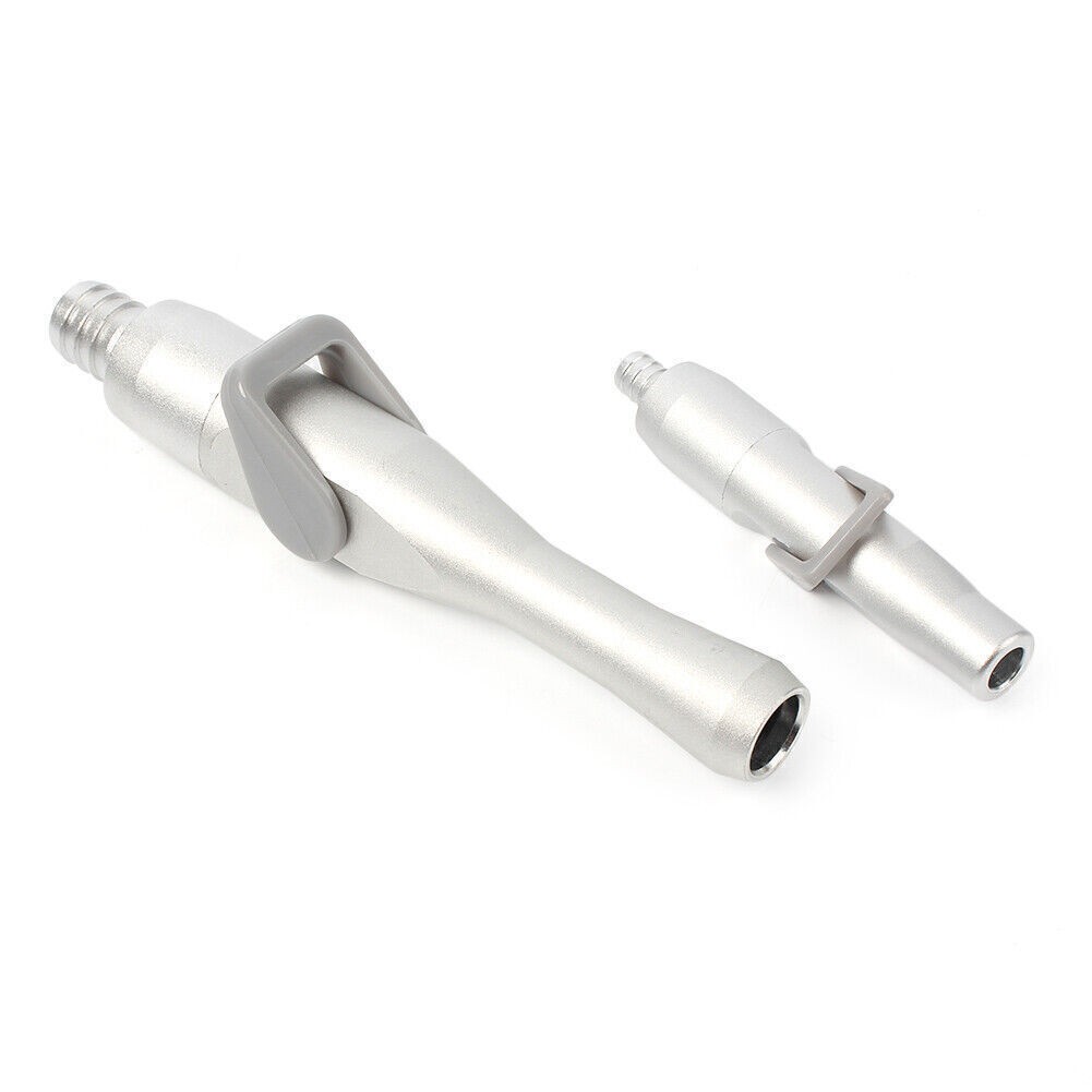 2PCs Dental Saliva Ejector Suction Valves Strong Weak Swivel Adapters Aluminum