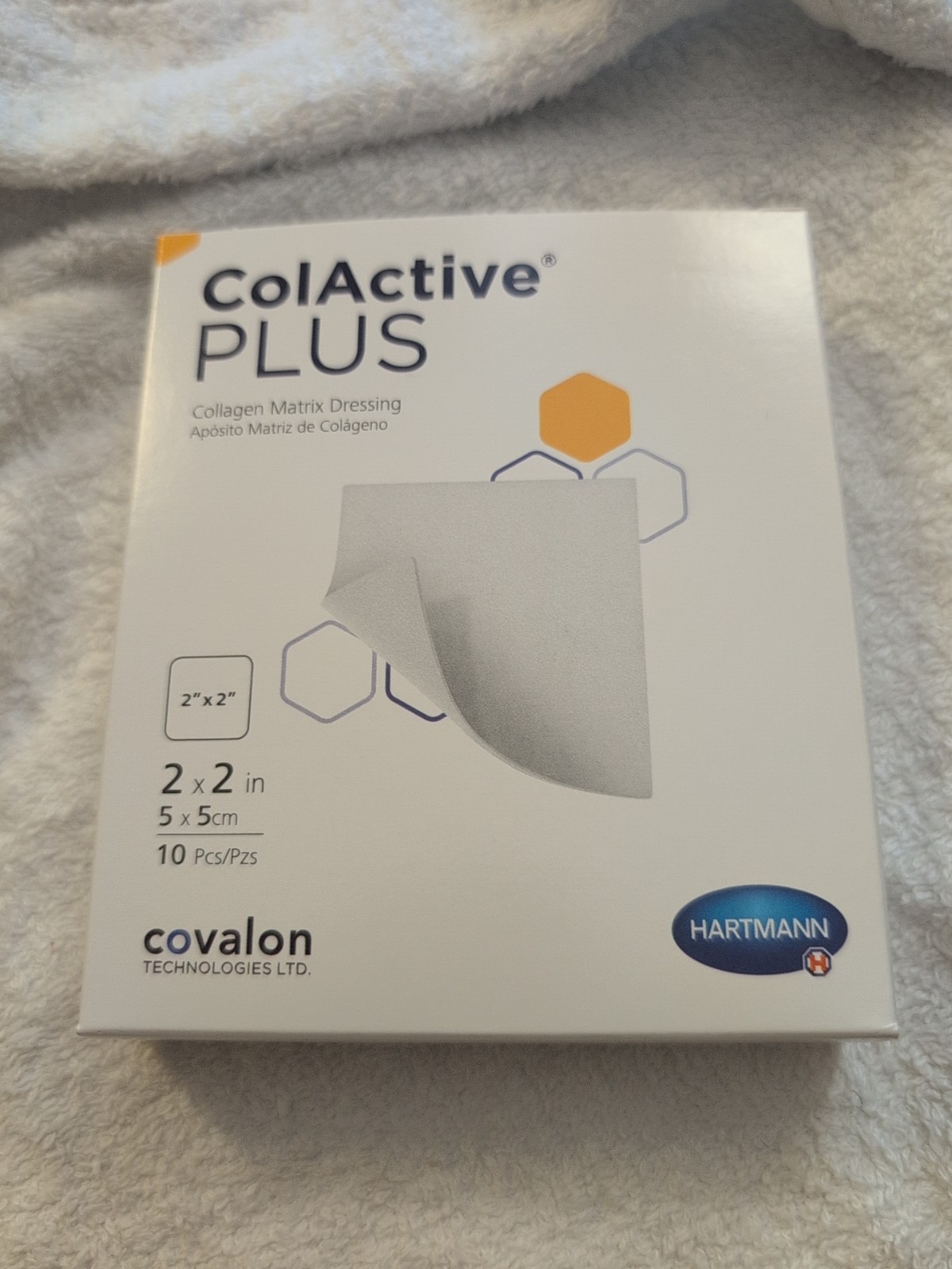 COLACTIVE Plus – Collagen Wound Dressings. 2×2 Inch Sterile 10 Pk Exp 8-29