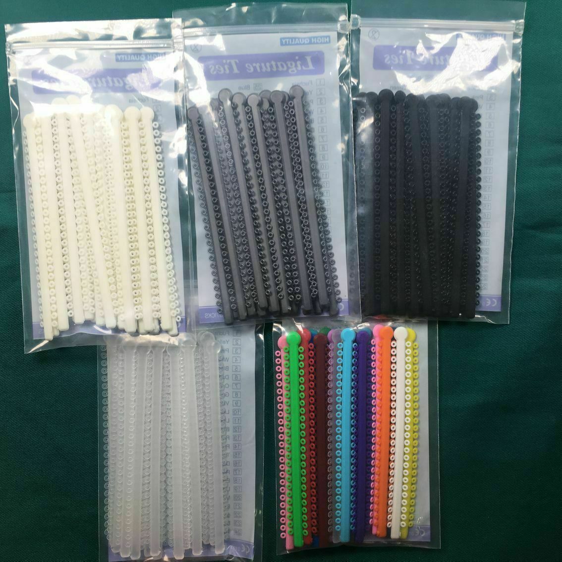 1pack Dental Ligature Ties Light Force Ortho Rubber Elastic Bands 1000pcs/pack