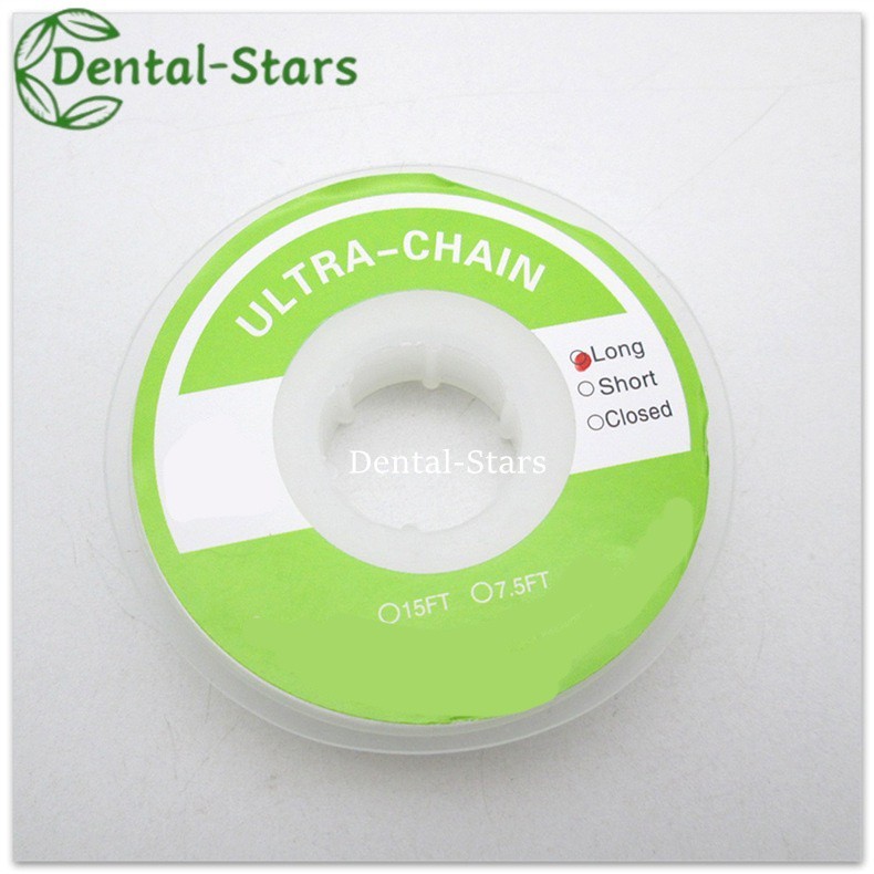 15Feet Dental Ortho Elastic Ultra Power Chain Clear Rubber Chain Long/Short/Clos